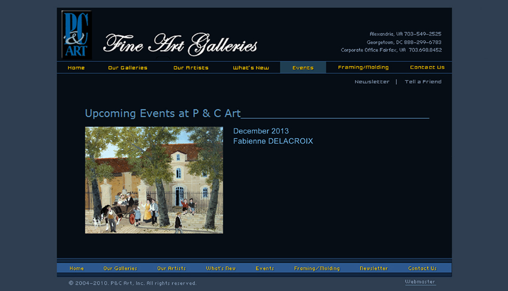 P&C Fine Arts Galleries : Décembre 2013