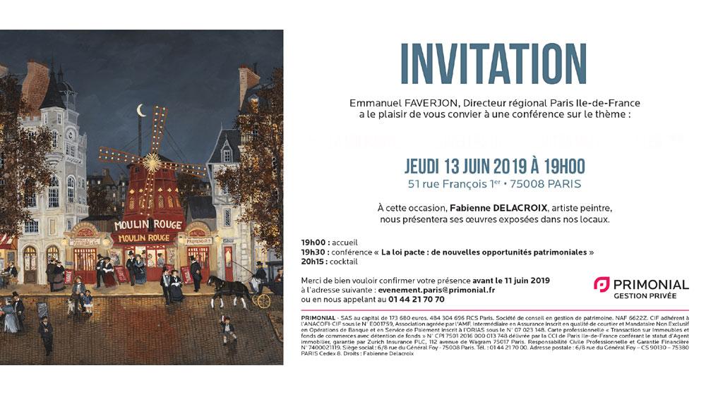 PRIMONIAL GEORGE V PARIS : Juin 2019 - Paris – Fabienne Delacroix