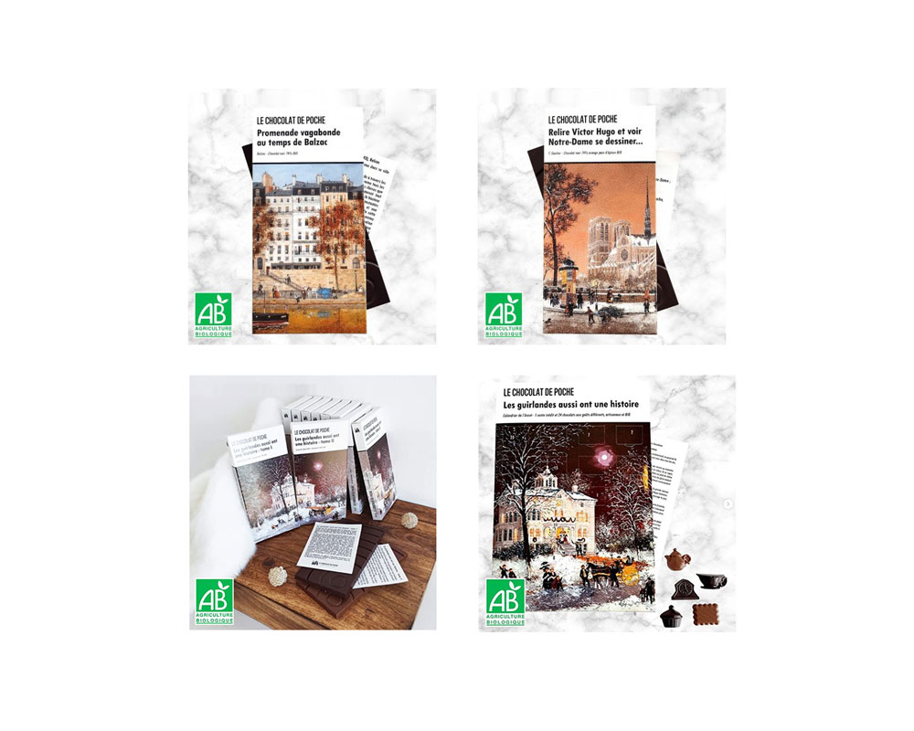 Le chocolat de poche: du chocolat gourmand et littéraire certifié bio